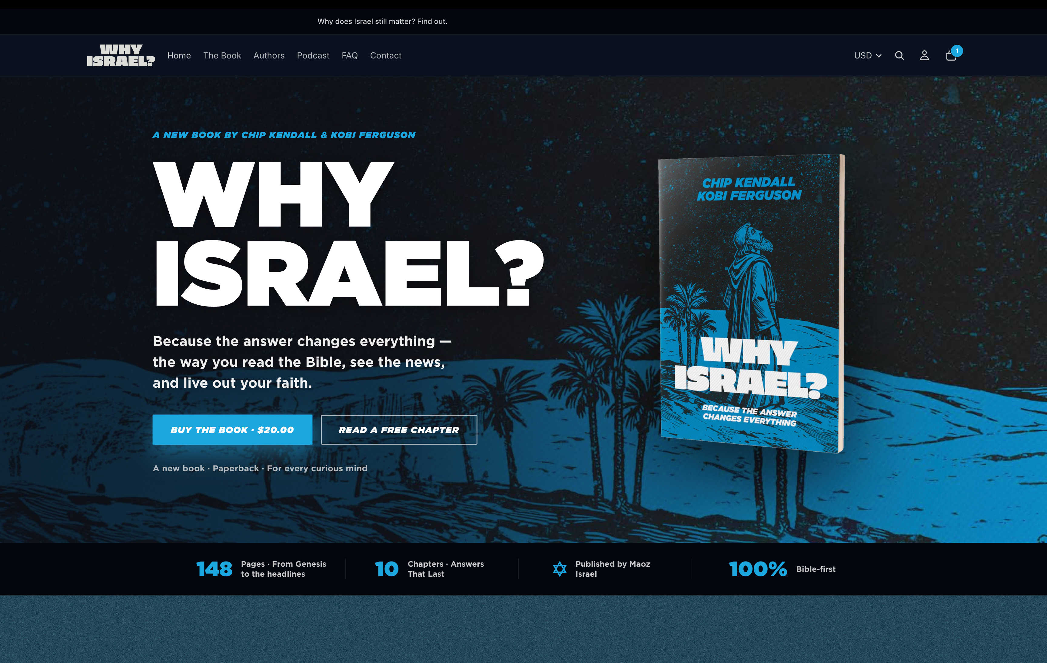 Why Israel? — live Shopify store homepage