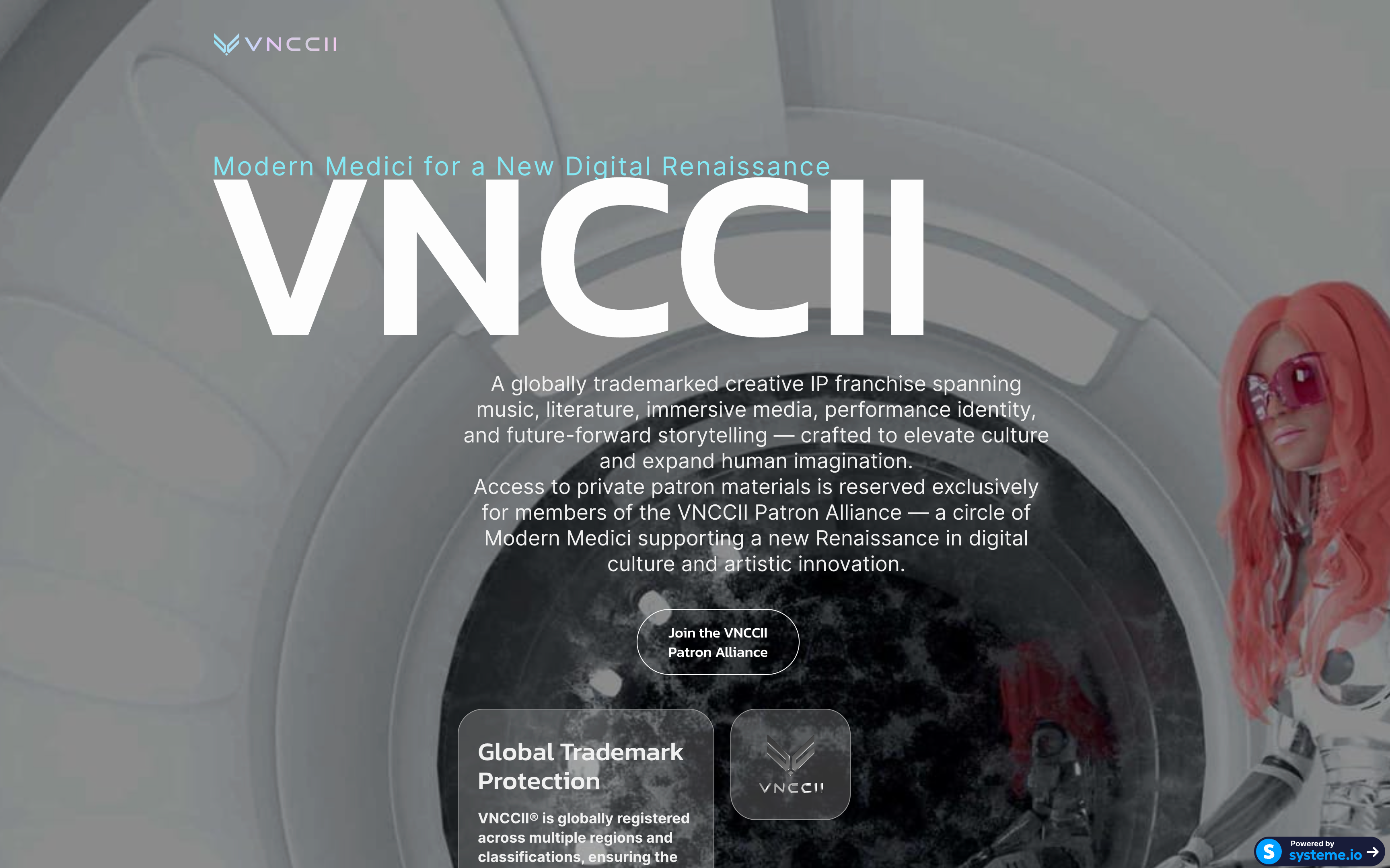 VNCCII Patron Alliance funnel on Systeme.io